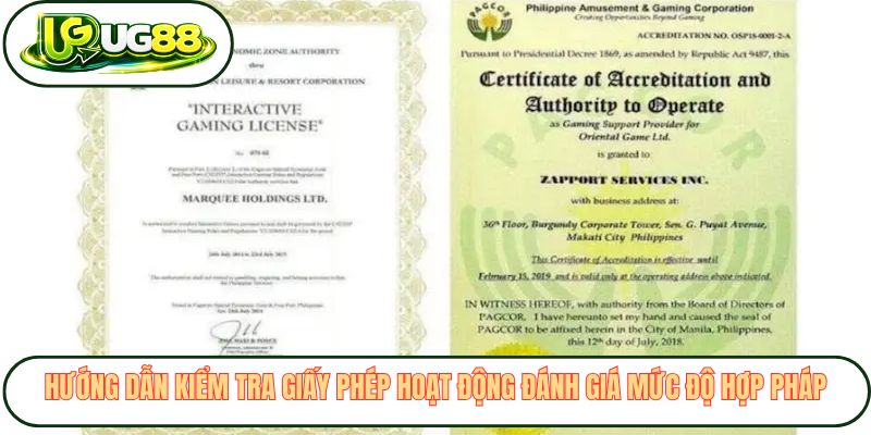 Hướng dẫn kiểm tra giấy phép hoạt động đánh giá mức độ hợp pháp Hướng dẫn kiểm tra giấy phép hoạt động đánh giá mức độ hợp pháp