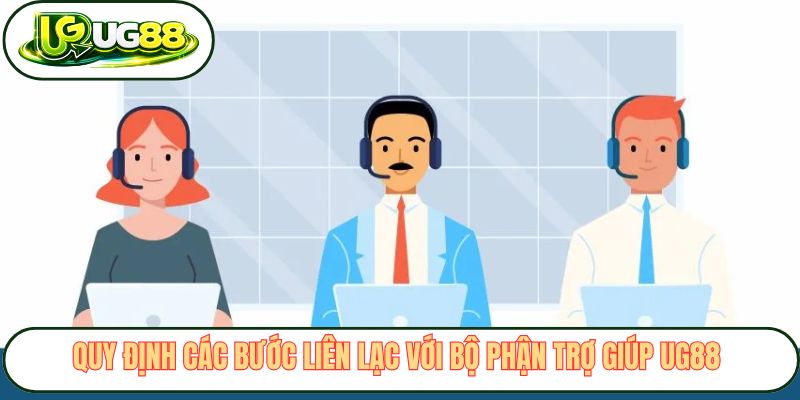 Quy định các bước liên lạc với bộ phận trợ giúp UG88 